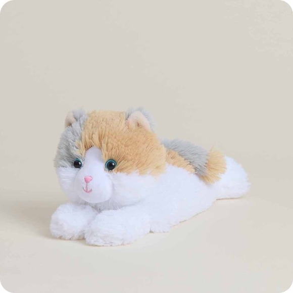 Warmies Cat Microwavable French Lavender Scented Plush Calico Cat NEW WITH TAGS - Picture 3 of 13
